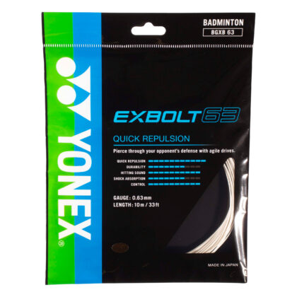 Yonex EXBOLT 63 sulgpallireketi keeled set