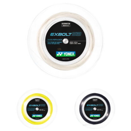 Yonex EXBOLT 63 sulgpallireketi keeled 200 m rull